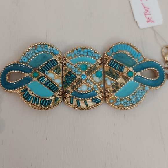 Betsey Johnson BOHEMIAN BLUE BEADED BRACELET - Picture 7 of 10